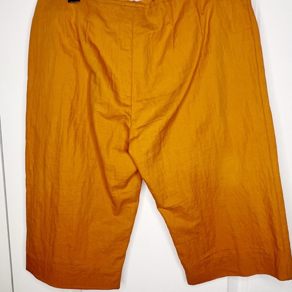 Marni Orange Flat Front Long Bermuda Shorts Size 40 low rise cotton vintage y2k - Picture 3 of 7